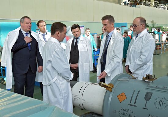 Prime Minister Dmitry Medvedev visits Tactical Missiles Corporation