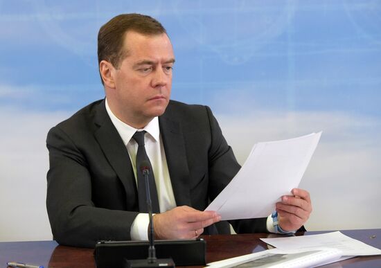 Prime Minister Dmitry Medvedev visits Tactical Missiles Corporation