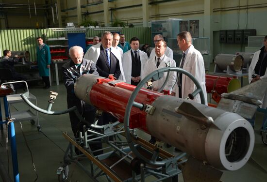 Prime Minister Dmitry Medvedev visits Tactical Missiles Corporation