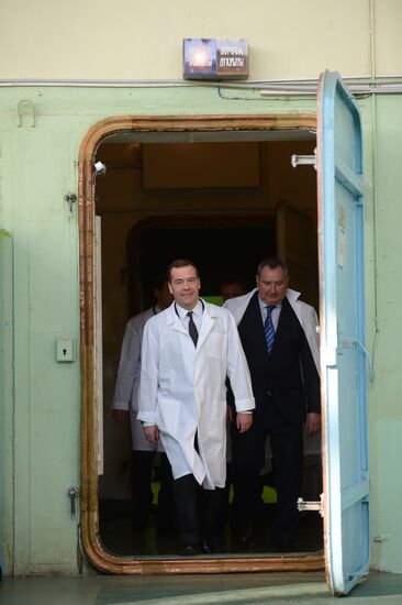Prime Minister Dmitry Medvedev visits Tactical Missiles Corporation