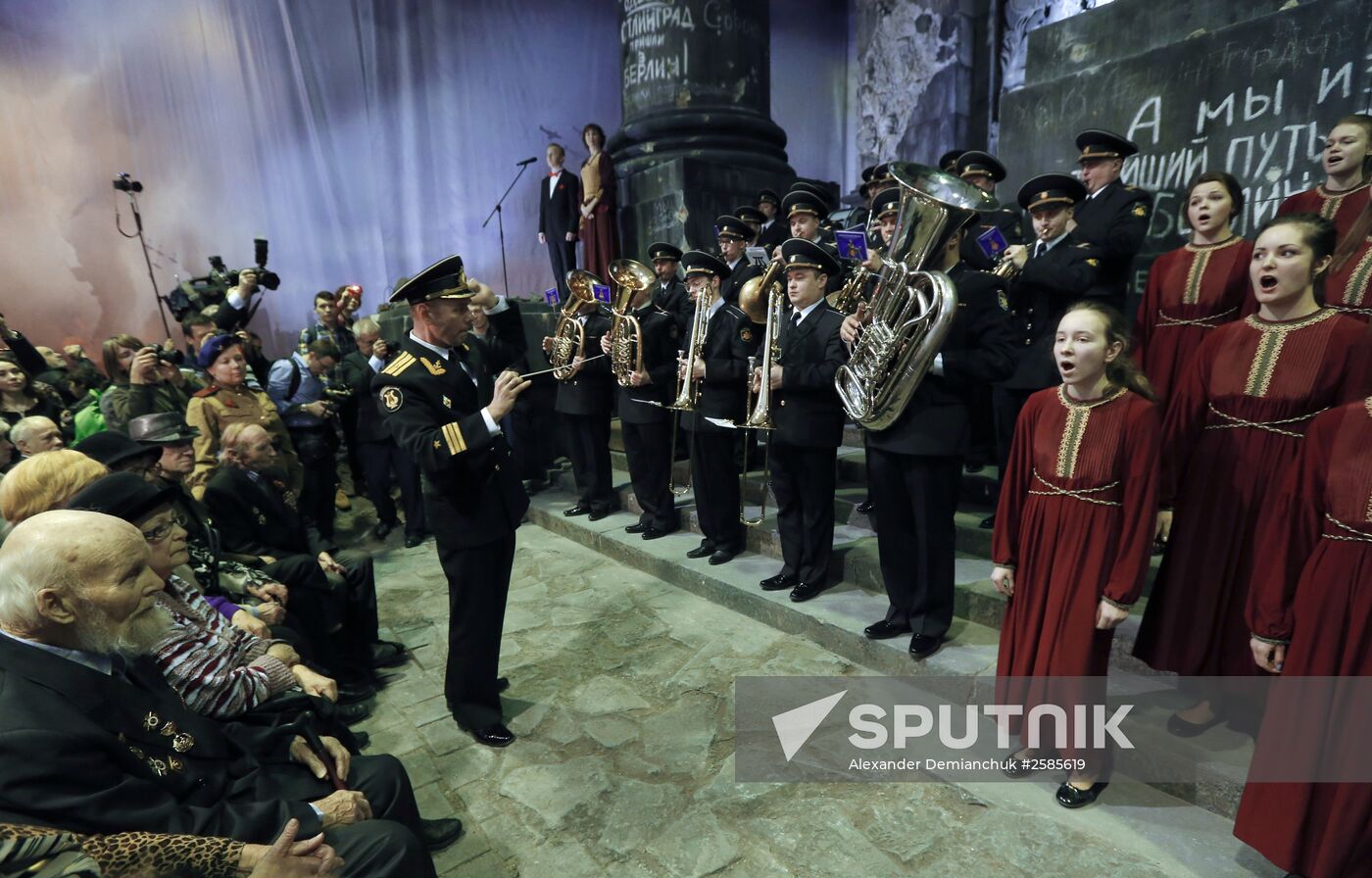 Opening three-dimentional panorama "Battle of berlin. Yhe Exolit of Standard-Bearers.