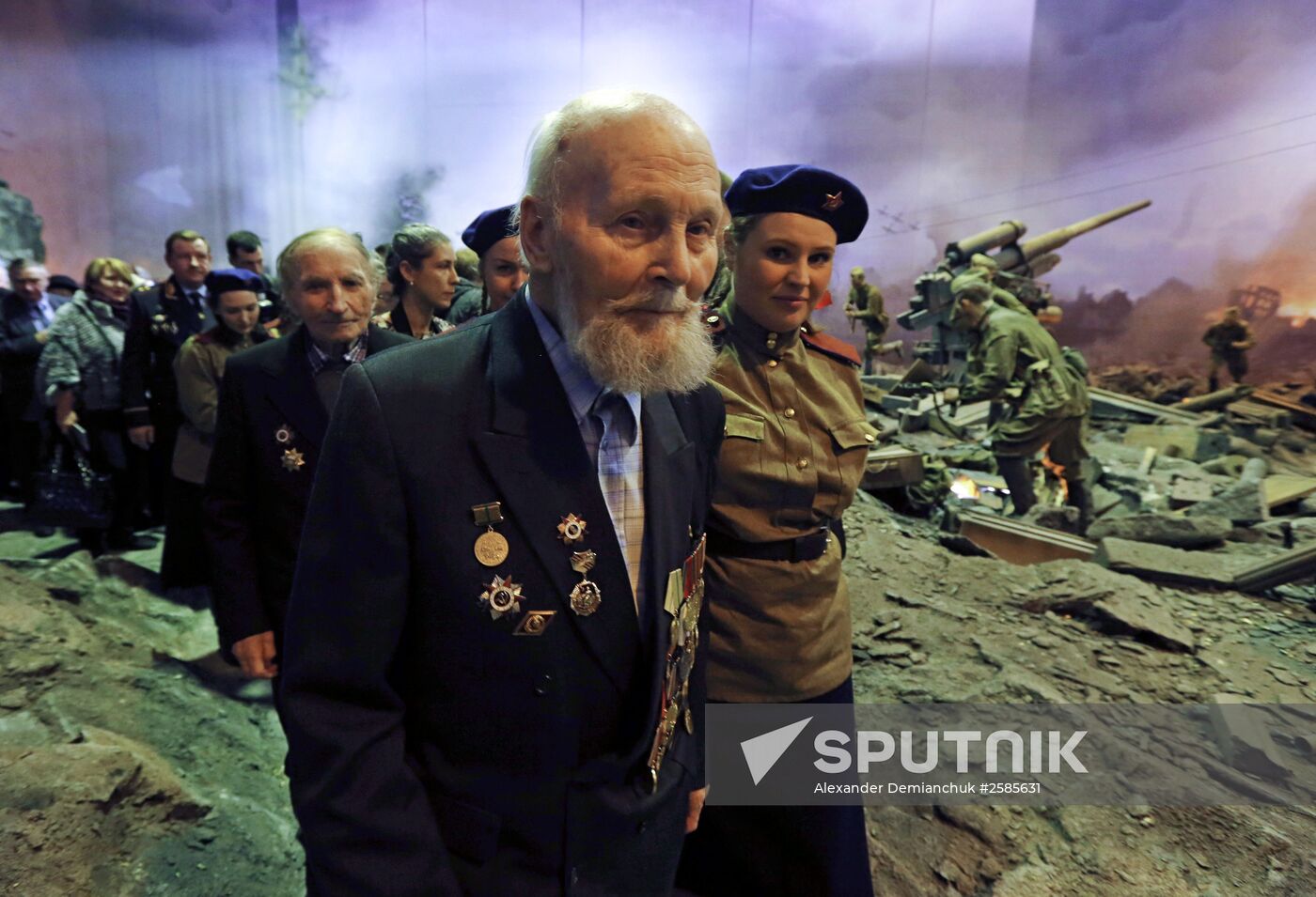 Opening three-dimentional panorama "Battle of berlin. Yhe Exolit of Standard-Bearers.