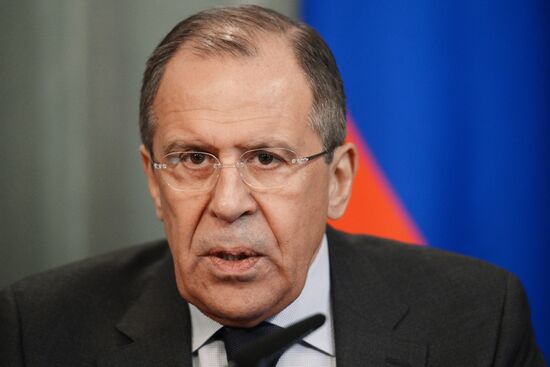 Russian Foreign Minister Sergey Lavrov meets with Abkhazian Foreign Minister Vyacheslav Chirikba