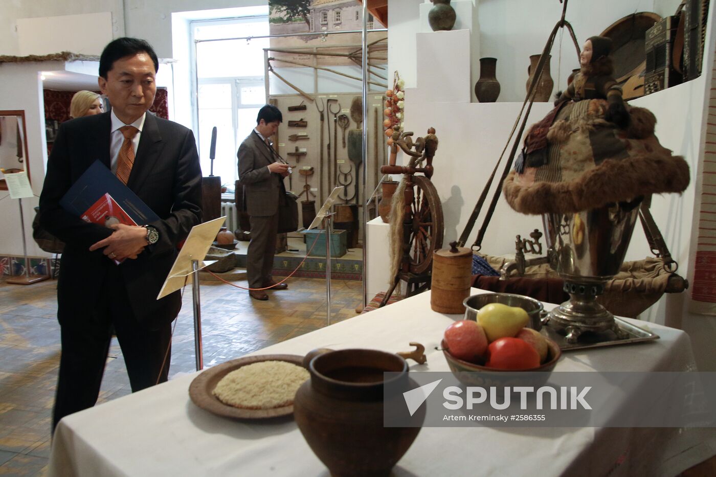 Japan's Former Prime Minister Yukio Hatoyama visits Crimea
