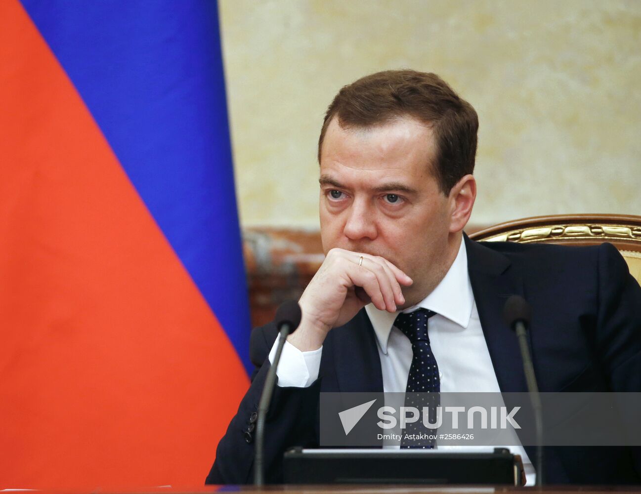 Russian Prime Minister Dmitry Medvedev chairs Government meeting