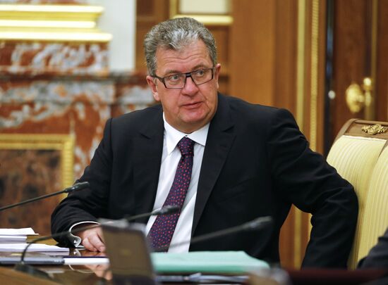 Russian Prime Minister Dmitry Medvedev chairs Government meeting