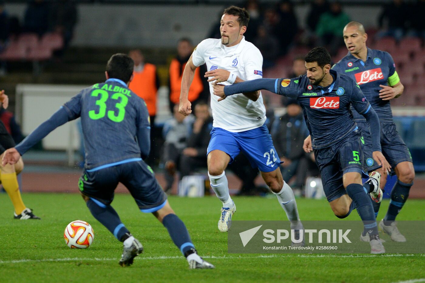 Football. Europa League. Napoli vs Dynamo