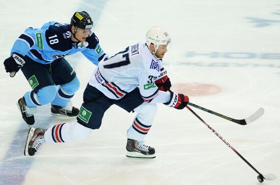 Ice hockey. KHL. Sibir vs. Metallurg Magnitogorsk