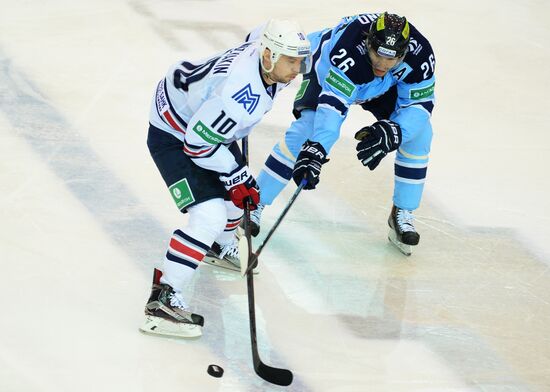 Ice hockey. KHL. Sibir vs. Metallurg Magnitogorsk