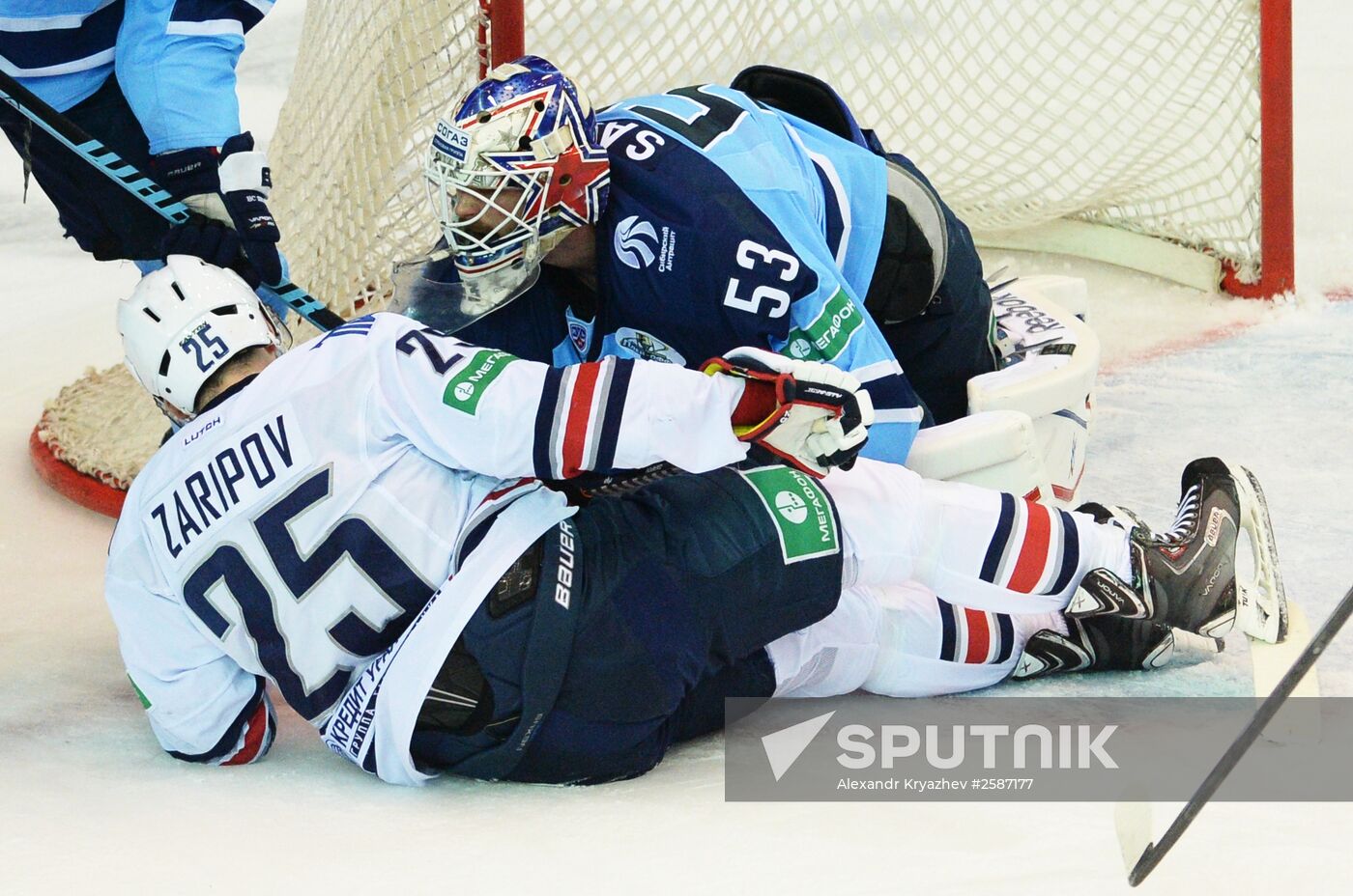 Ice hockey. KHL. Sibir vs. Metallurg Magnitogorsk