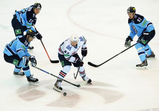 Kontinental Hockey League. Sibir vs. Metallurg Magnitogorsk