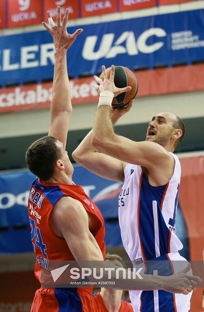 Basketball. Euroleague. CSKA vs. Anadolu Efes