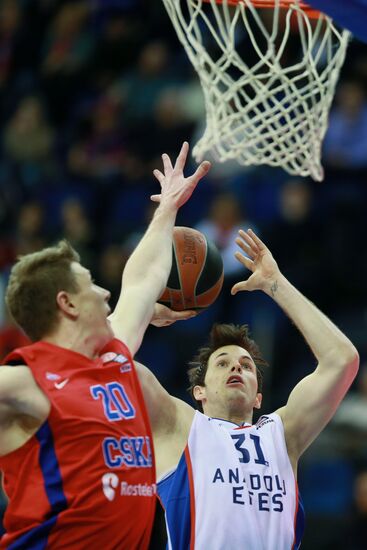 Basketball. Euroleague. CSKA vs. Anadolu Efes