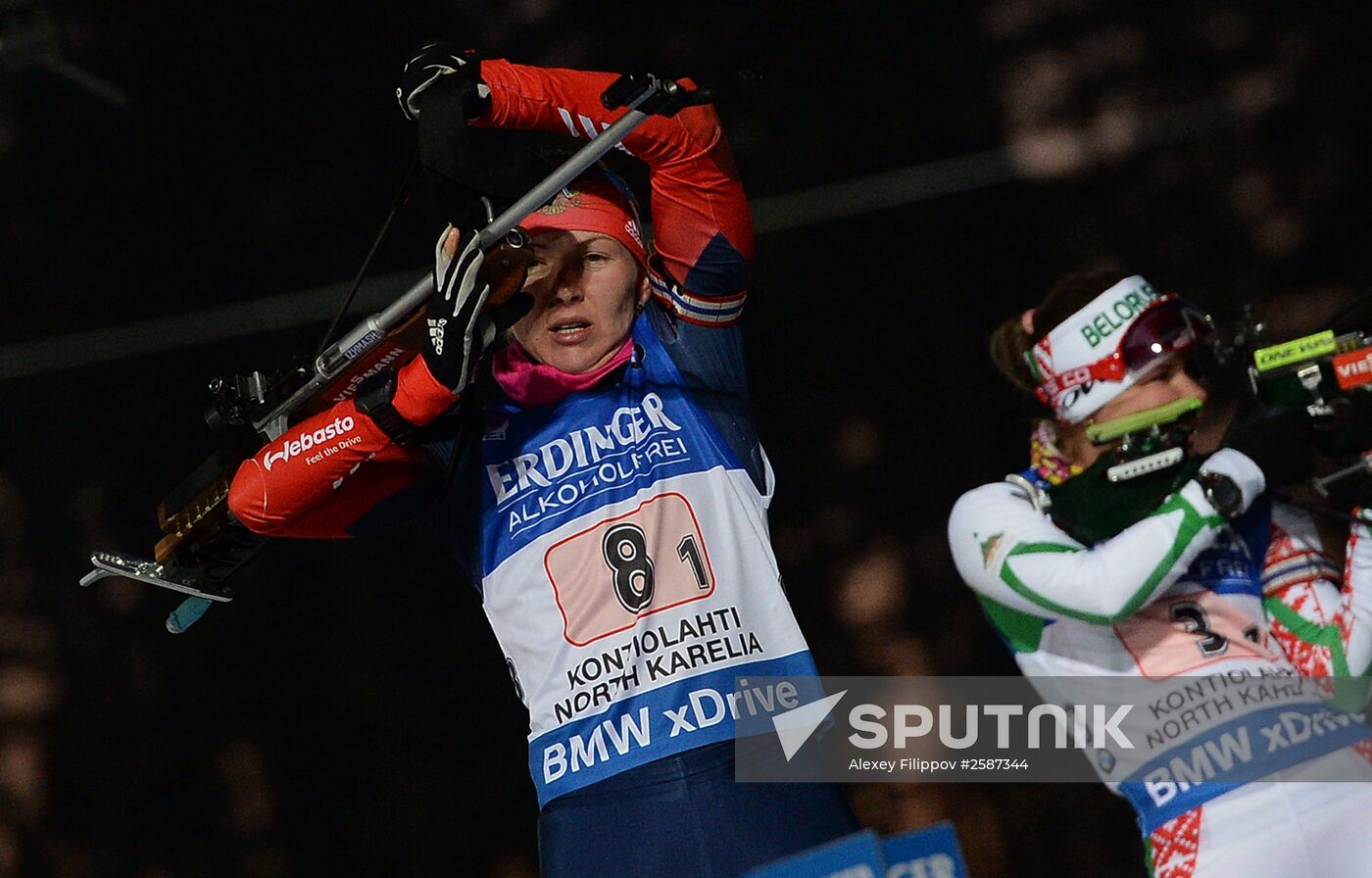 Biathlon. World championships. Women's relay
