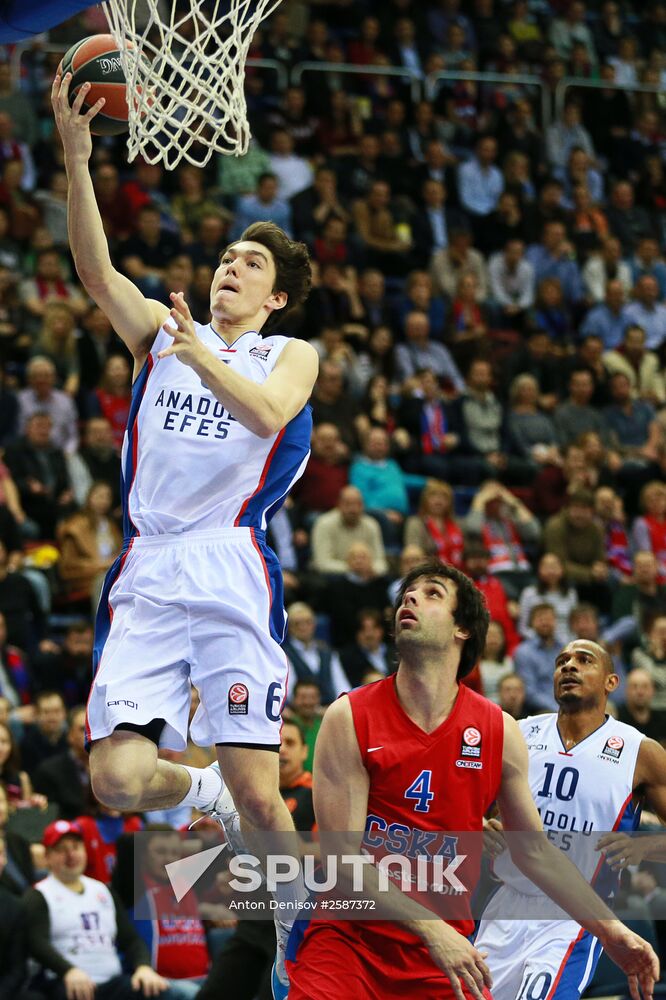 Basketball. Euroleague. CSKA vs. Anadolu Efes