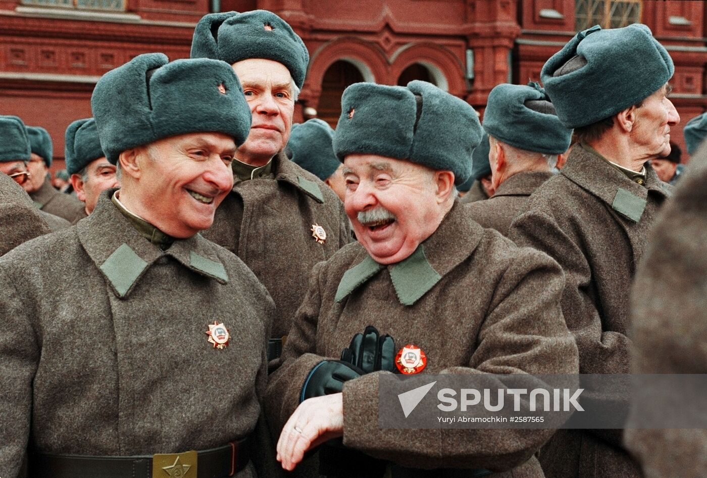 World War II veterans on Red Square