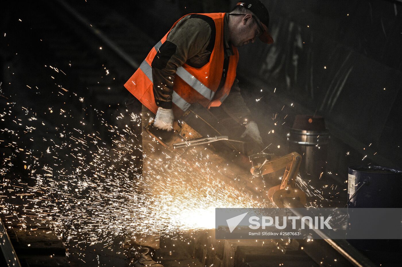 Maintenance works at Moscow's Sukharevskaya metro station