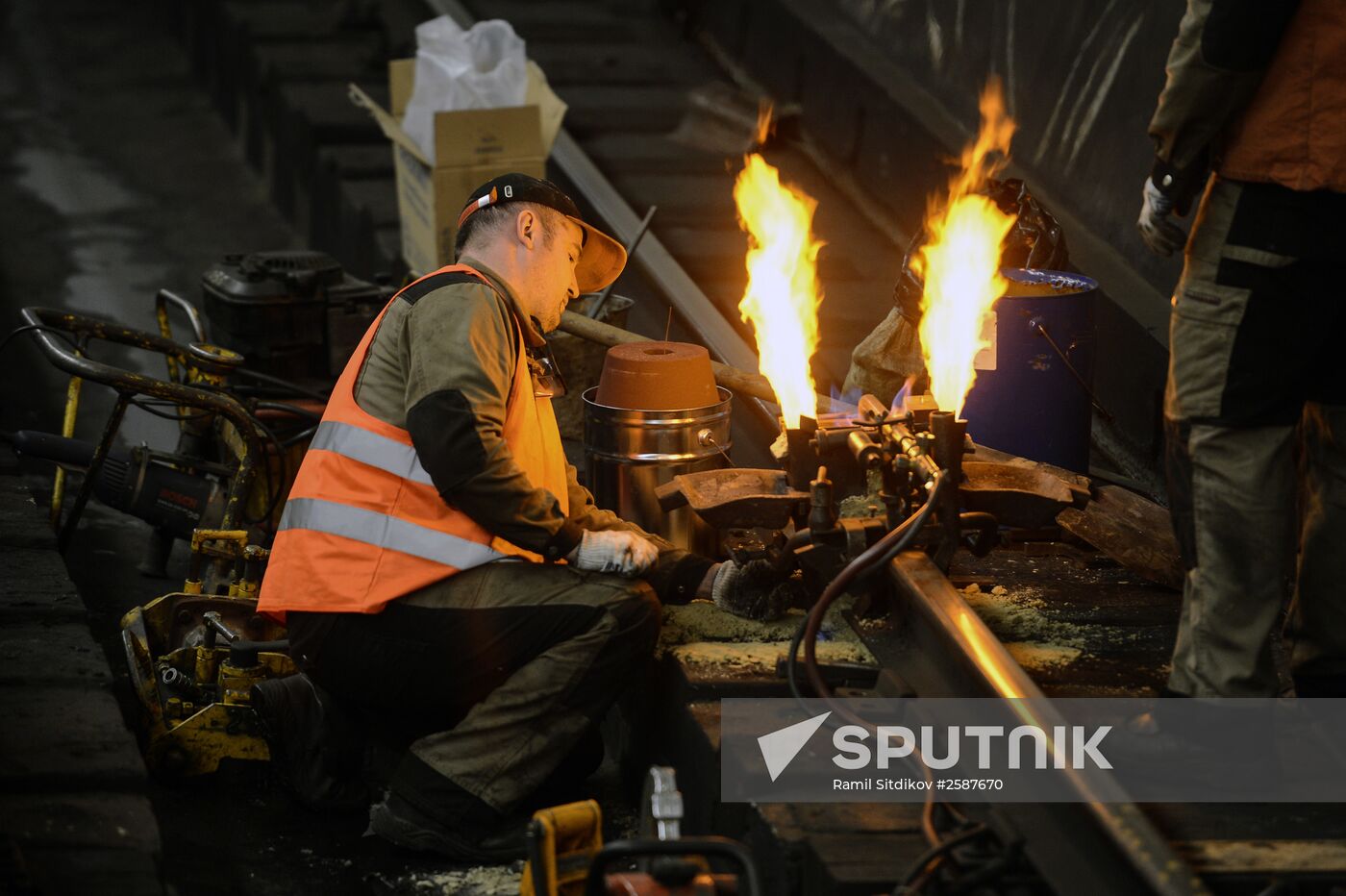 Maintenance works at Moscow's Sukharevskaya metro station
