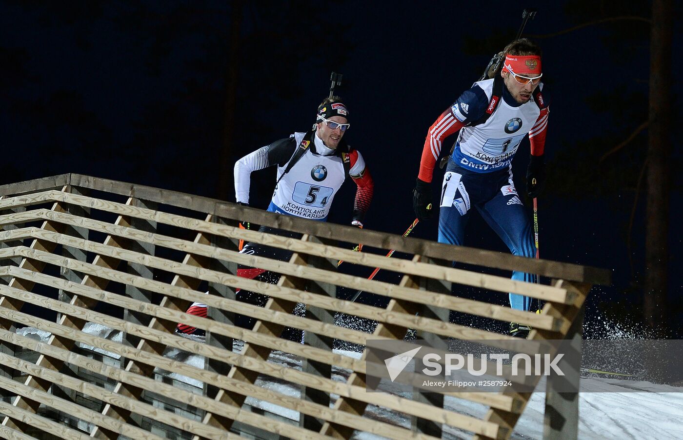 Biathlon World Championships. Men's relay race