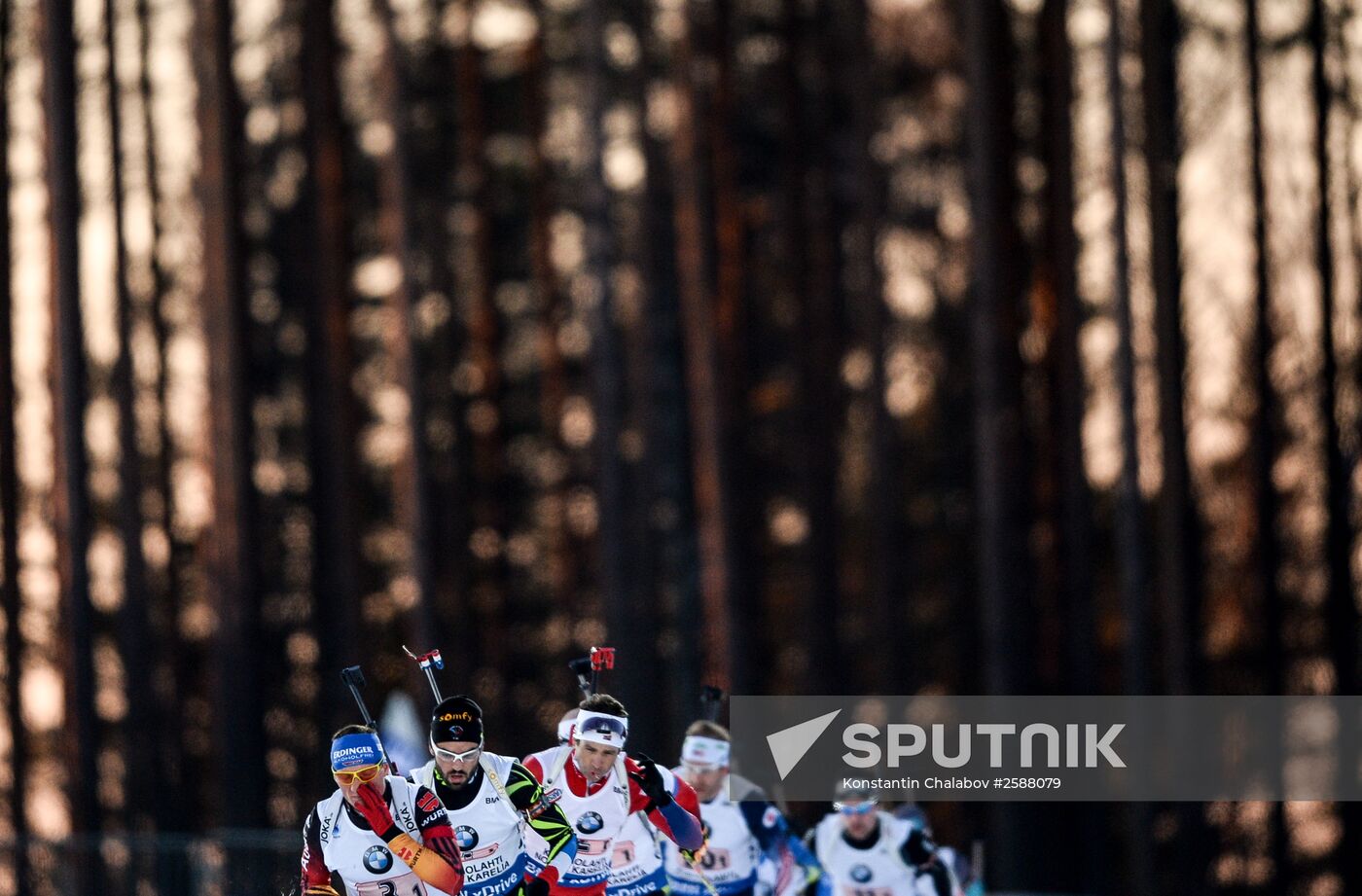 Biathlon world championships. Men's relay race
