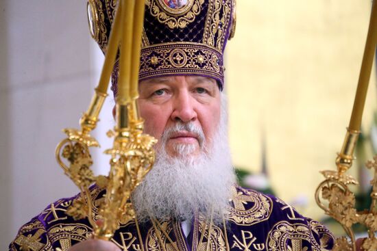 Divine service by Patriarch Kirill of Moscow and All Russia