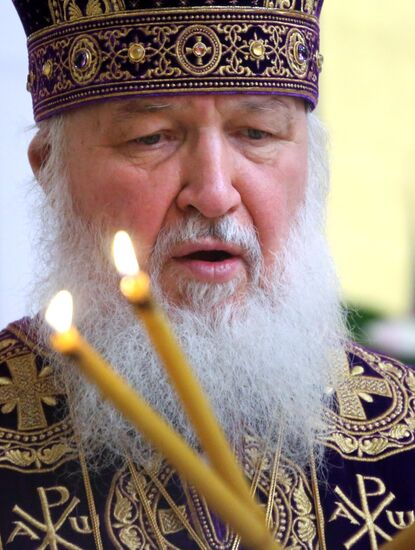Divine service by Patriarch Kirill of Moscow and All Russia
