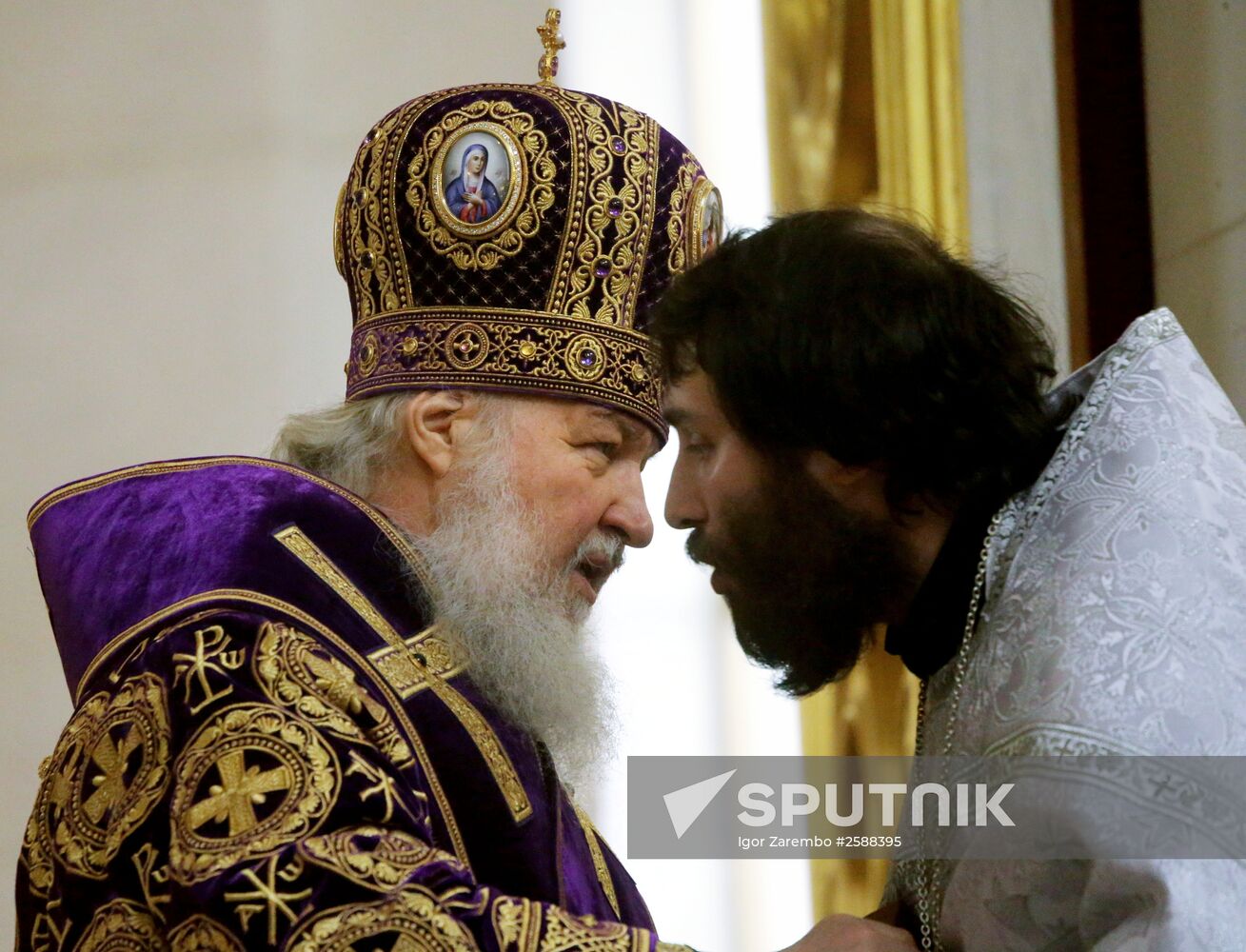 Divine service by Patriarch Kirill of Moscow and All Russia