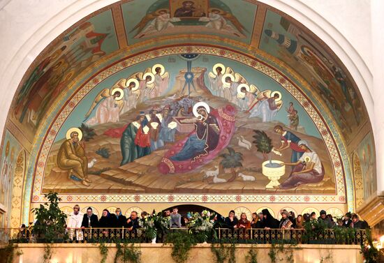 Divine service by Patriarch Kirill of Moscow and All Russia