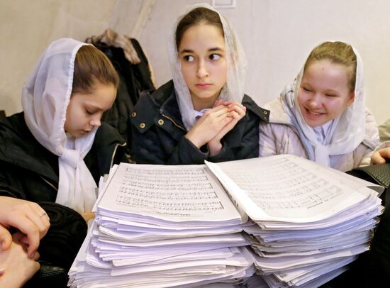 Divine service by Patriarch Kirill of Moscow and All Russia