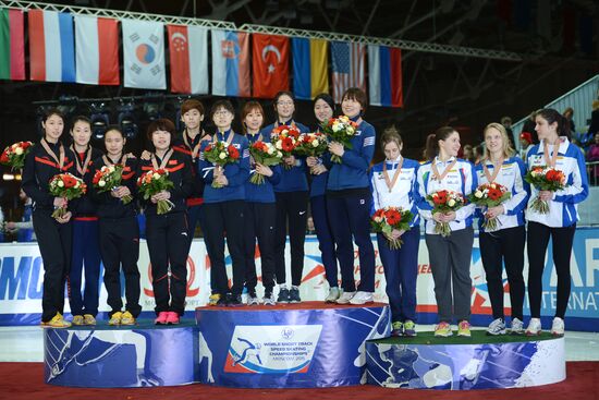World Short Track Speed Skating Championships. Day Three
