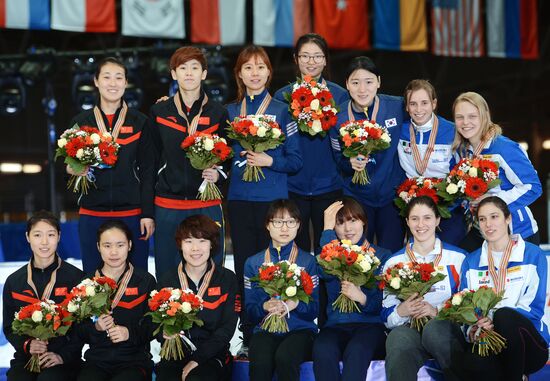 World Short Track Speed Skating Championships. Day Three