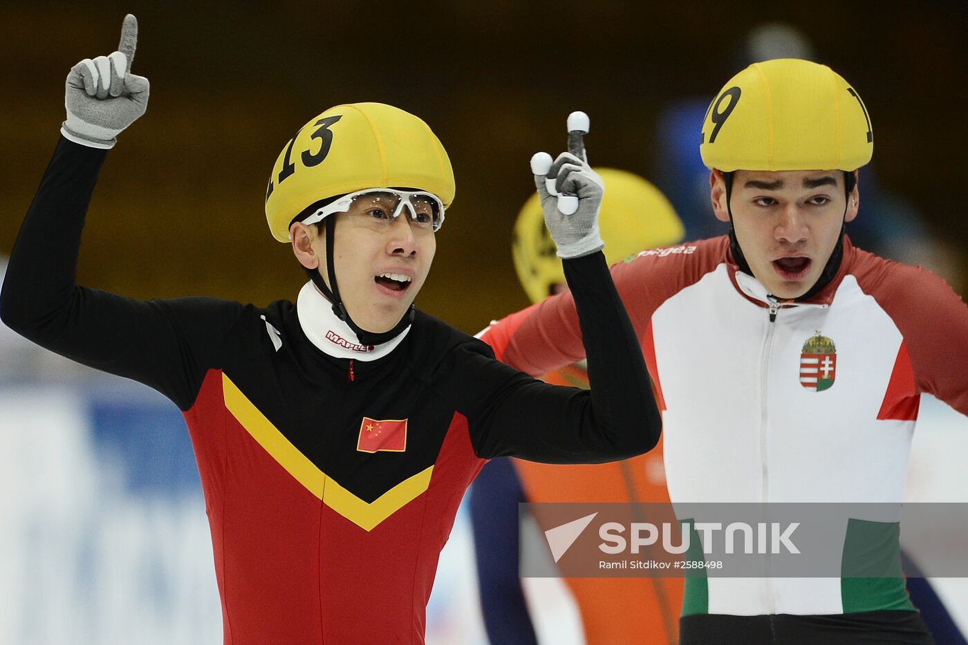 World Short Track Speed Skating Championships. Day Three