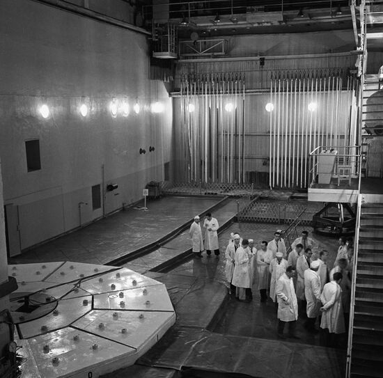 US nuclear scientists visit Soviet nuclear power plant
