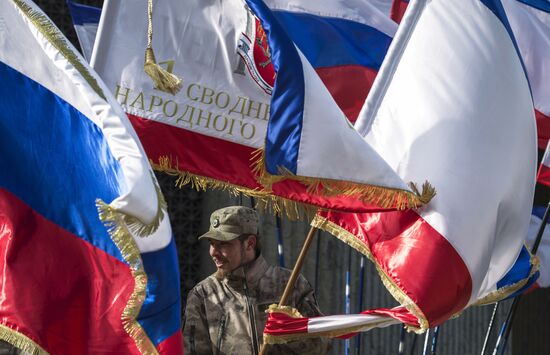 Celebrating Crimean Spring's first anniversary in Simferopol