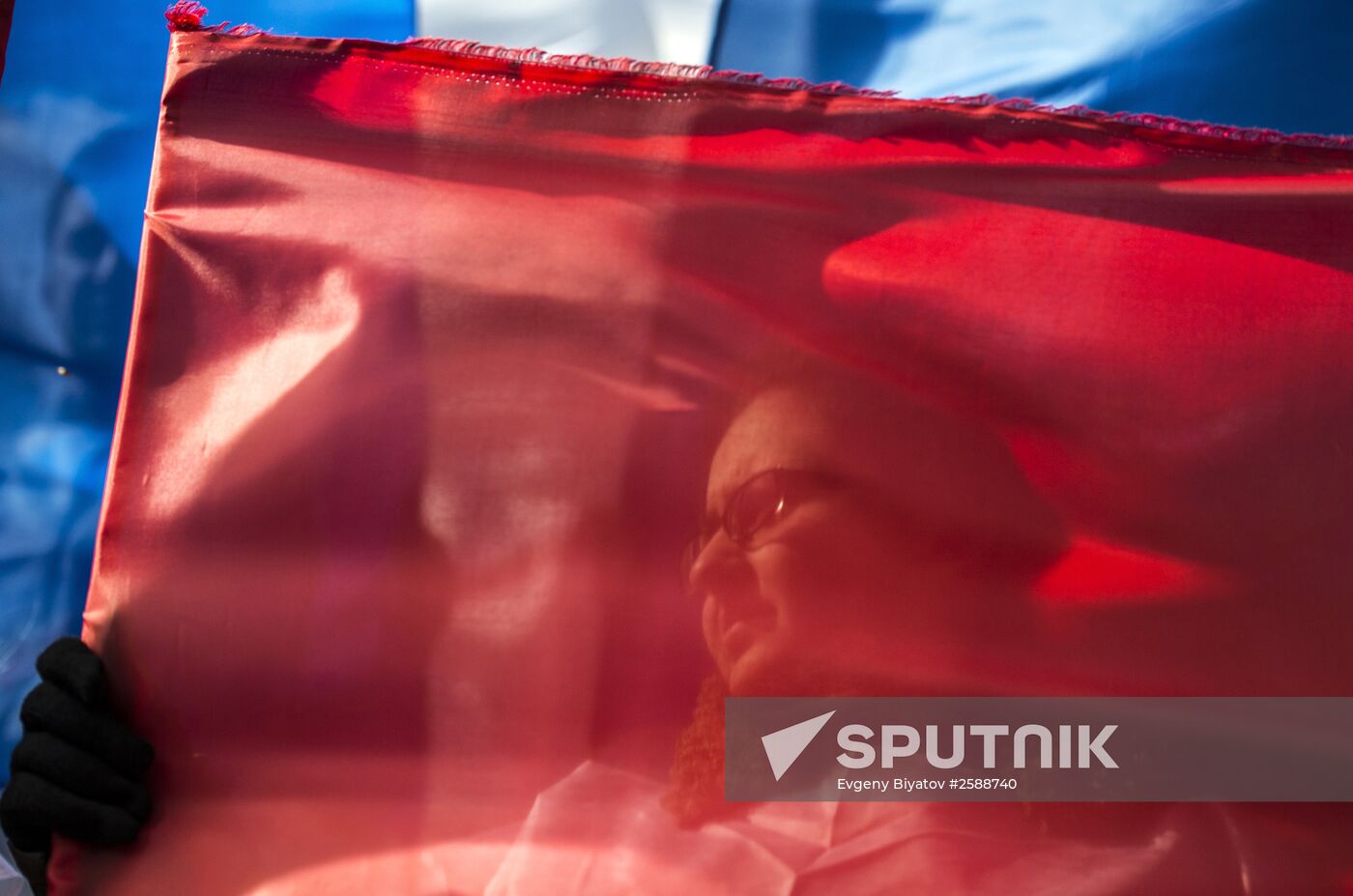 Celebrating Crimean Spring's first anniversary in Simferopol