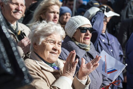 Celebrating Crimean Spring's first anniversary in Simferopol