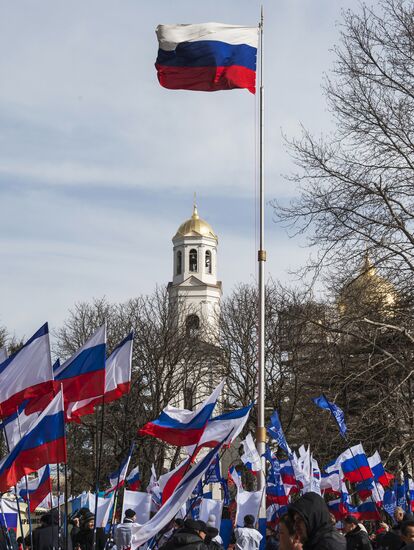 Celebrating Crimean Spring's first anniversary in Simferopol