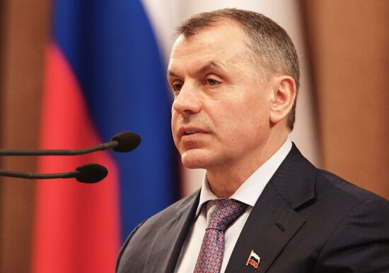 Celebration of one-year anniversary of Crimean Spring in Simferopol