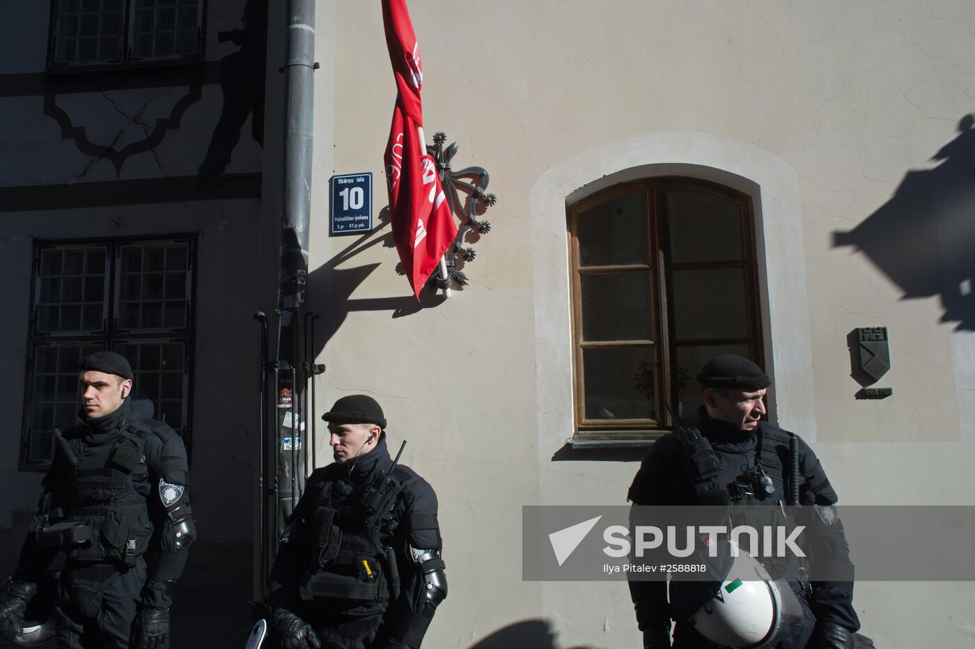 March to commemorate Latvian Legion of the Waffen-SS in Riga