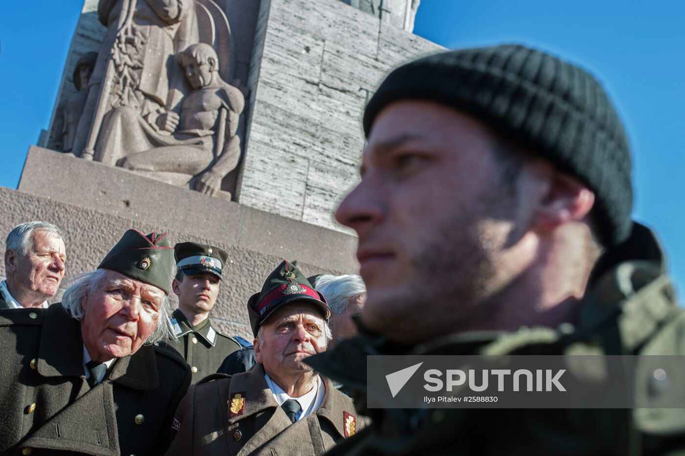 March to commemorate Latvian Legion of the Waffen-SS in Riga