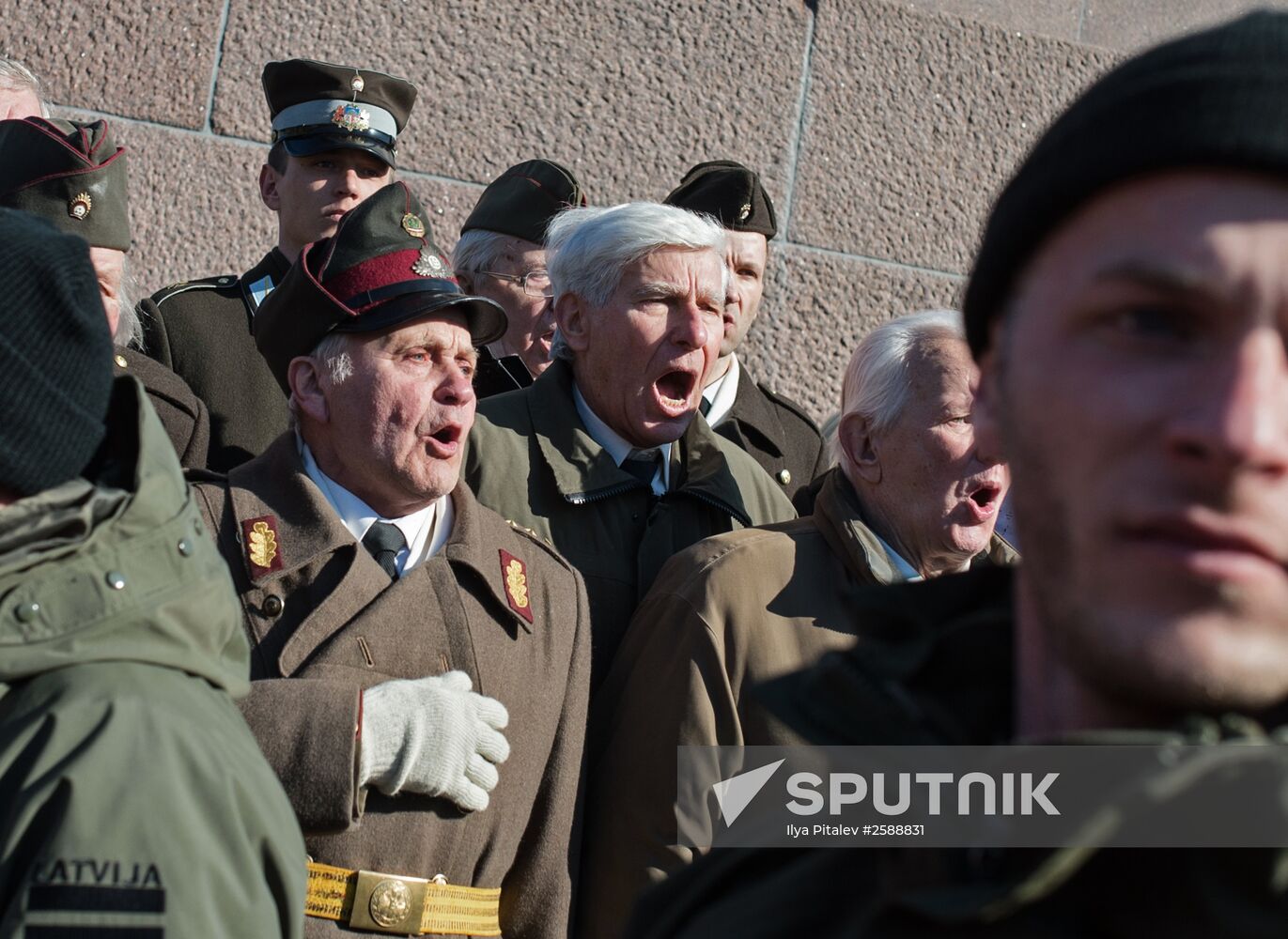 March to commemorate Latvian Legion of the Waffen-SS in Riga
