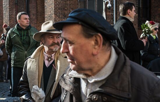 March to commemorate Latvian Legion of the Waffen-SS in Riga