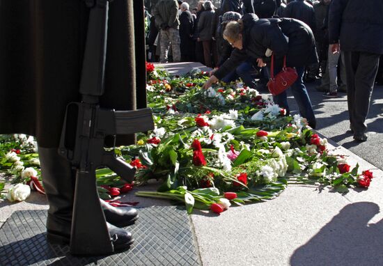 March to commemorate Latvian Legion of the Waffen-SS in Riga