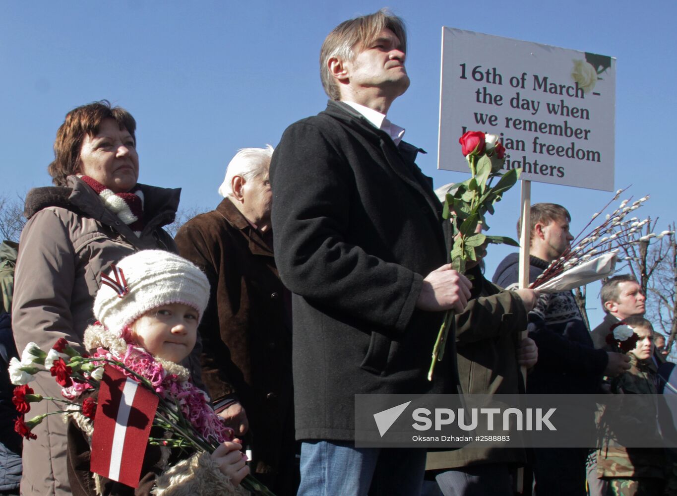 March to commemorate Latvian Legion of the Waffen-SS in Riga