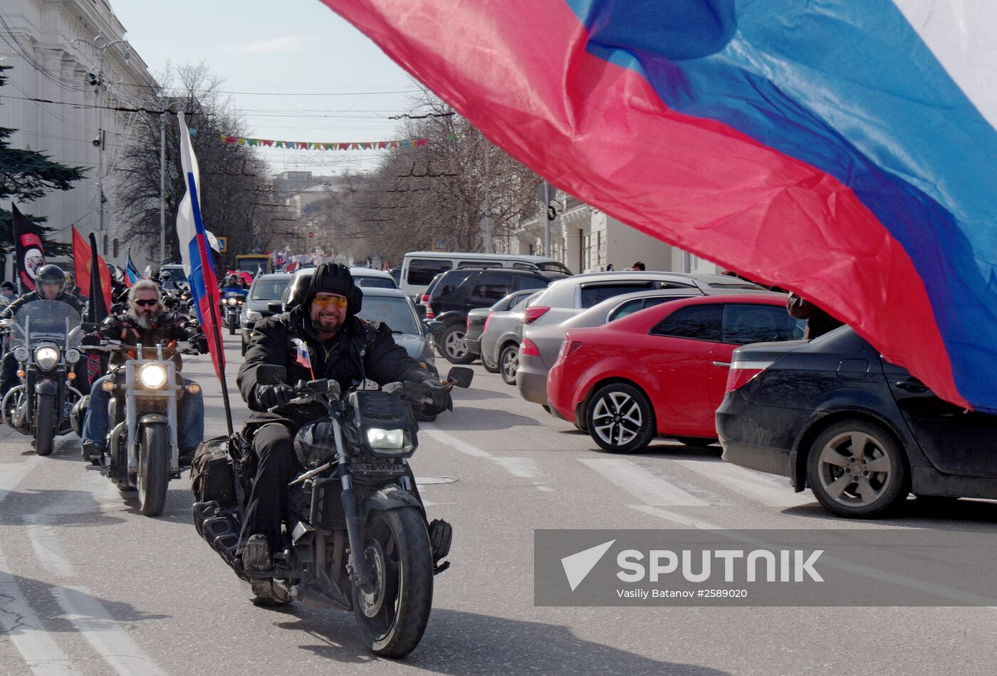 Celebration of 1st anniversary of Crimean Spring in Sevastopol