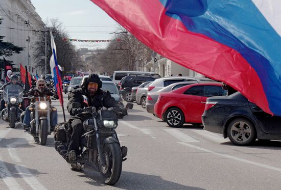 Celebration of 1st anniversary of Crimean Spring in Sevastopol
