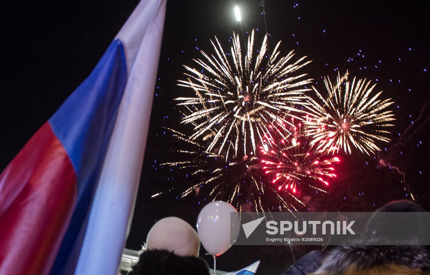Celebrating Crimean Spring's first anniversary in Simferopol
