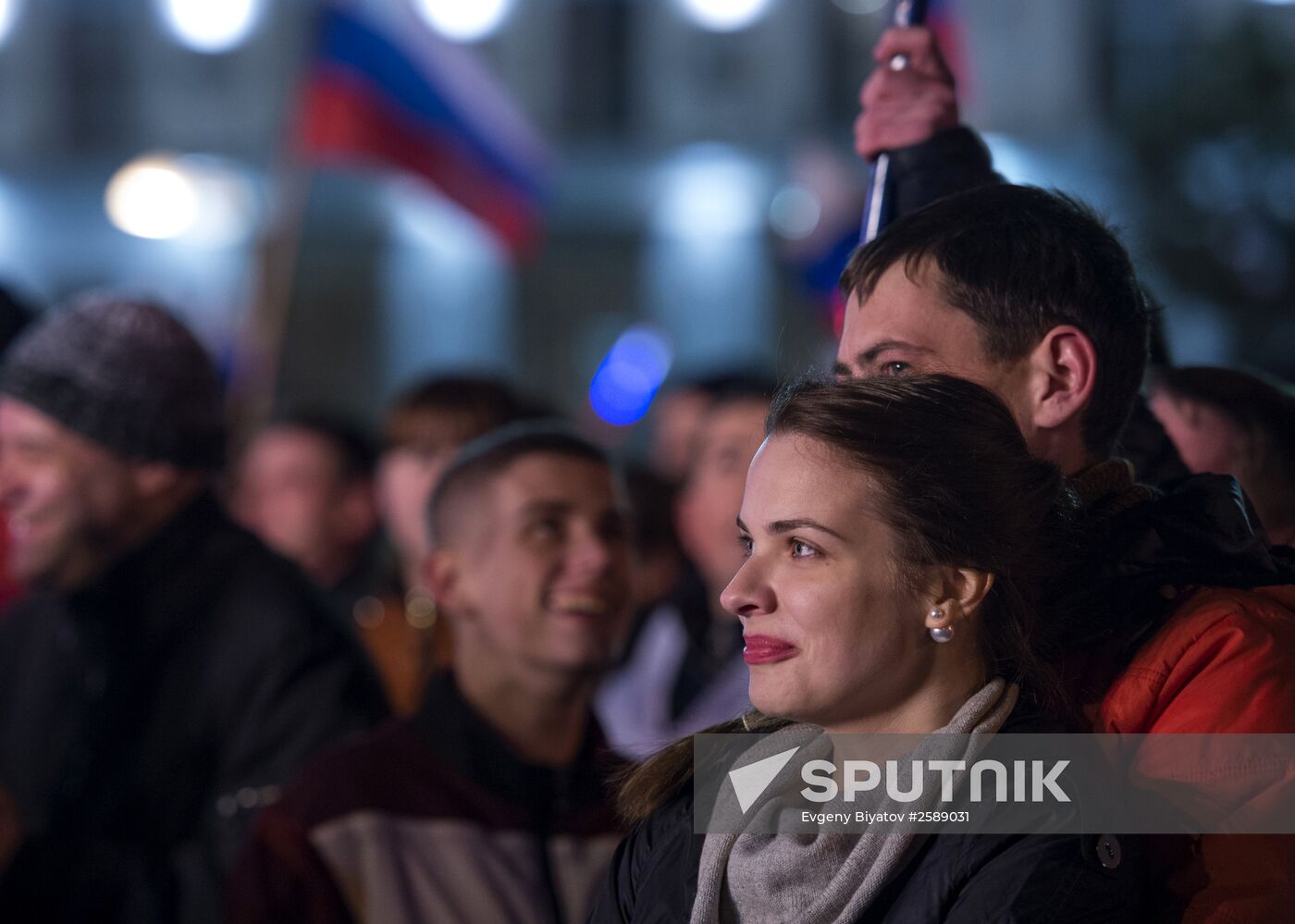 Celebrating Crimean Spring's first anniversary in Simferopol
