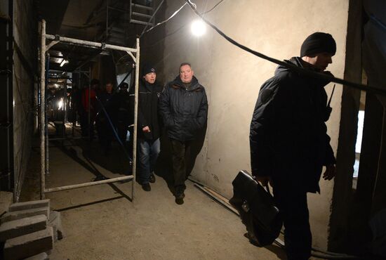 Dmitry Rogozin visits the Vostochny space center in the Amur Region