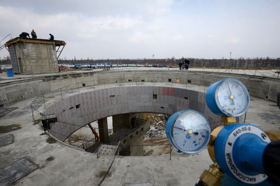 Dmitry Rogozin visits the Vostochny space center in the Amur Region